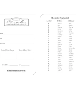 Waterproof Notebooks Rite In The Rain All-Weather Law Enforcement Notebook, 3.25 In. X 5 In.