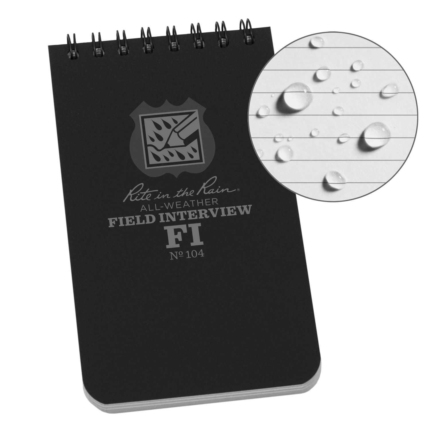 Rite In The Rain Weatherproof Field Interview Notebook, 3 In. X 5 In. 1 Rite In The Rain Weatherproof Field Interview Notebook, 3 In. X 5 In.