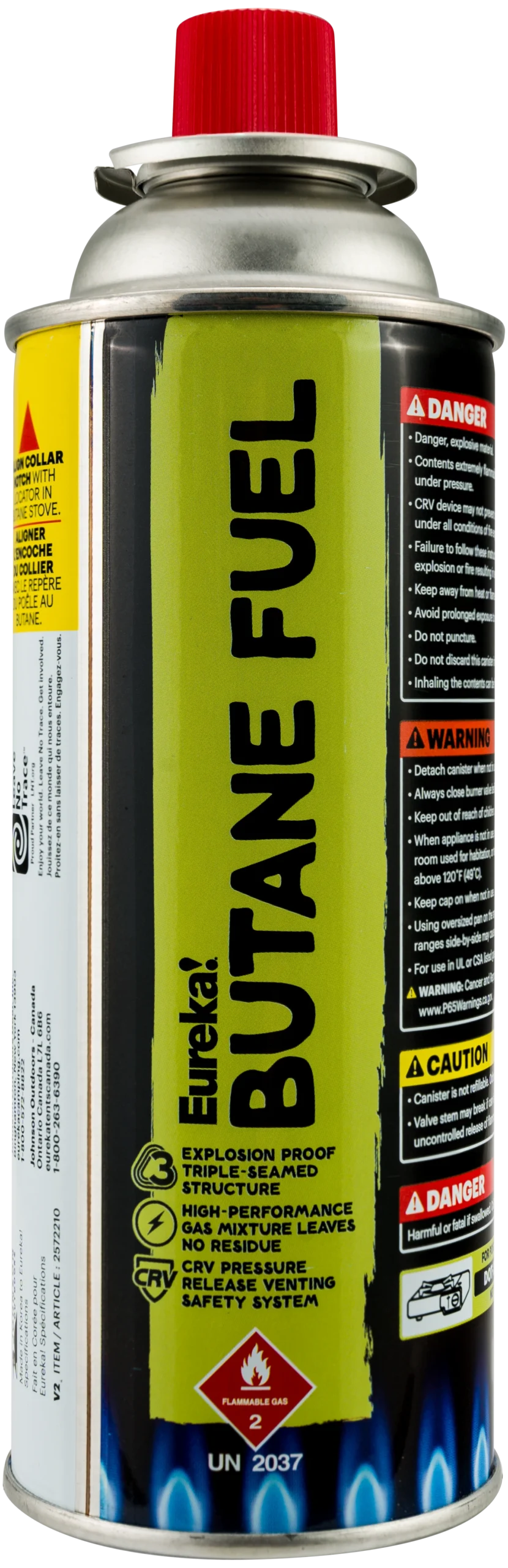 EUREKA BUTANE FUEL CAN - 8 Oz Camp Cookware 1 EUREKA BUTANE FUEL CAN - 8 Oz Camp Cookware