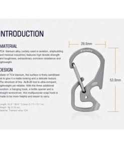Fenix ALB-20 Titanium Clip 7 Fenix ALB-20 Titanium Clip