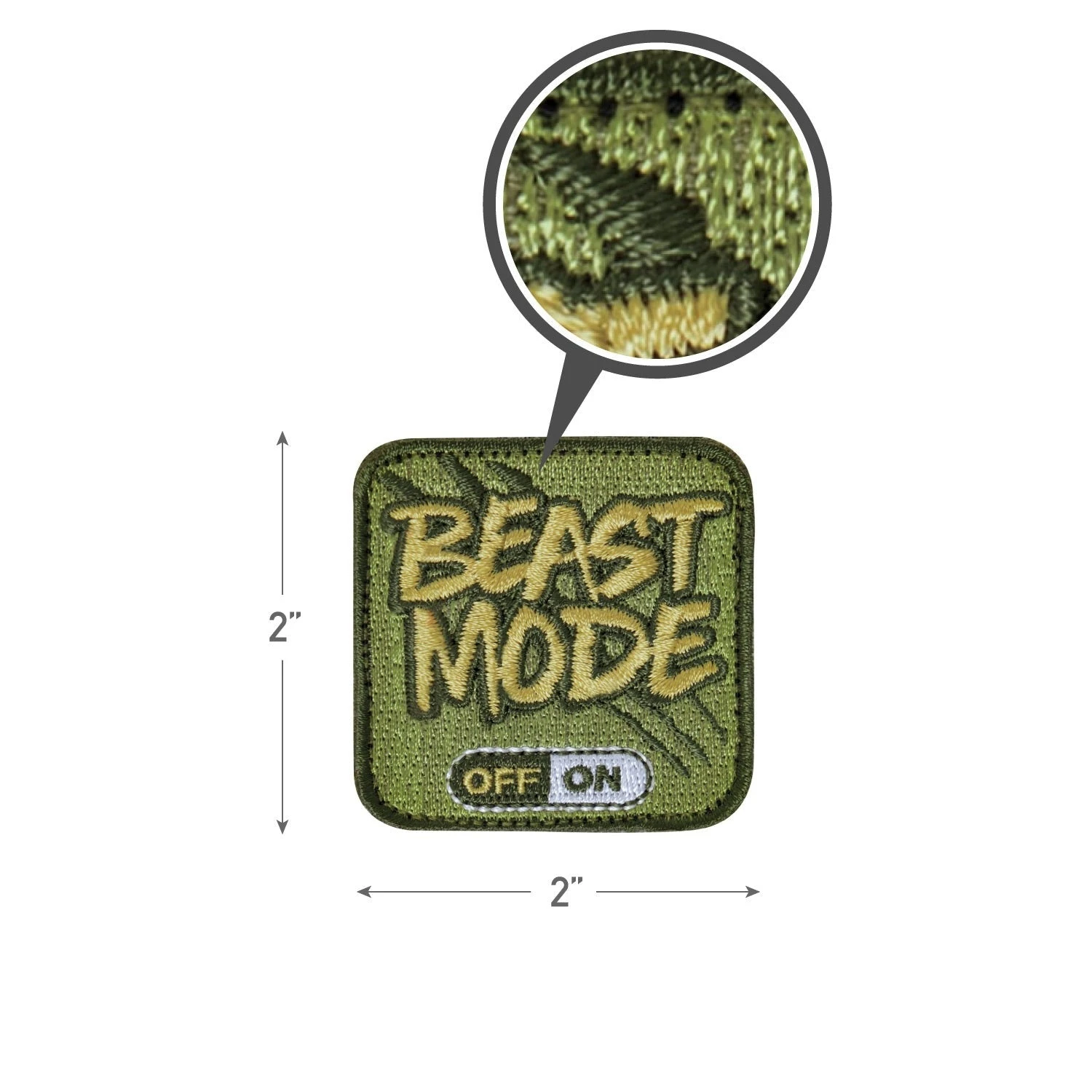 Rothco Beast Mode Patch With Hook Back 2 Rothco Beast Mode Patch With Hook Back