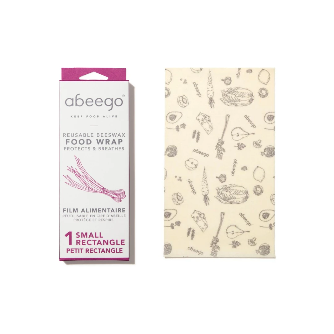 Abeego Reusable Beeswax Food Wraps - Rectangle 1 Abeego Reusable Beeswax Food Wraps - Rectangle