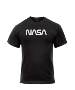 Rothco Authentic NASA Worm Logo T-Shirt - Black