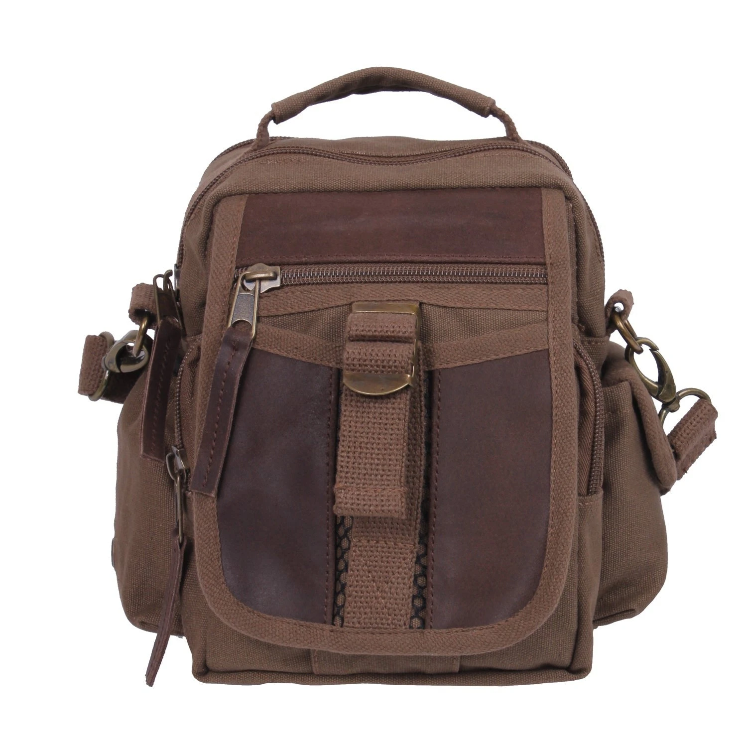 Rothco Canvas & Leather Travel Shoulder Bag 1 Rothco Canvas & Leather Travel Shoulder Bag