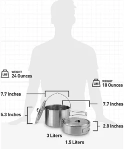 Gear Solo Stove 2 Pot Set 9 Gear Solo Stove 2 Pot Set