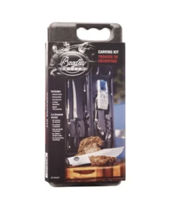 Bradley Accessories Bradley Smoking Tools, 5 Pieces: Butcher Knife, Boning Knife, Fork, Sharpener And Digital Thermometer
