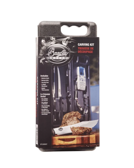 Bradley Accessories Bradley Smoking Tools, 5 Pieces: Butcher Knife, Boning Knife, Fork, Sharpener And Digital Thermometer 1 Bradley Accessories Bradley Smoking Tools, 5 Pieces: Butcher Knife, Boning Knife, Fork, Sharpener And Digital Thermometer