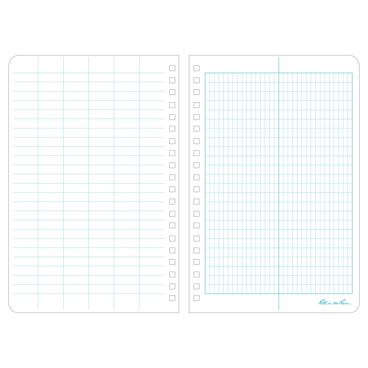 Rite In The Rain Weatherproof Side Spiral Notebook, 4.625 In. X 7 In. 13 Rite In The Rain Weatherproof Side Spiral Notebook, 4.625 In. X 7 In.