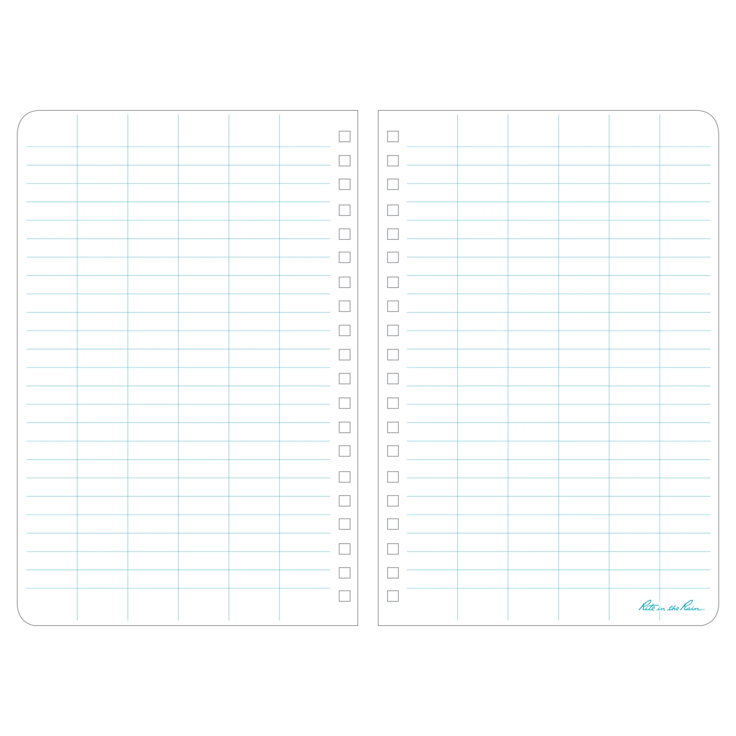 Rite In The Rain Weatherproof Side Spiral Notebook, 4.625 In. X 7 In. 8 Rite In The Rain Weatherproof Side Spiral Notebook, 4.625 In. X 7 In.