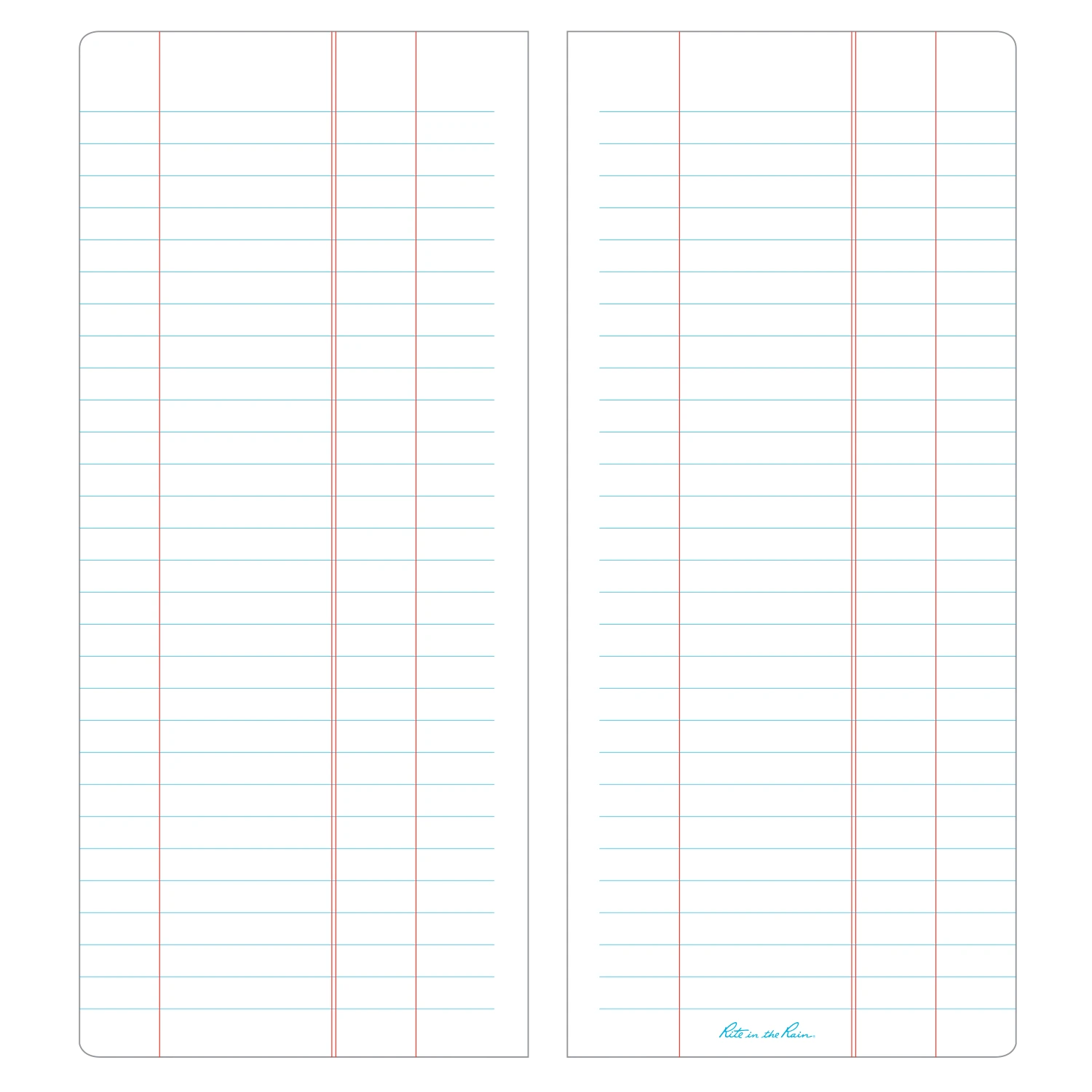Rite In The Rain Weatherproof Soft Cover Tally Notebook, 3.5 In. X 8 In. Waterproof Notebooks 2 Rite In The Rain Weatherproof Soft Cover Tally Notebook, 3.5 In. X 8 In. Waterproof Notebooks
