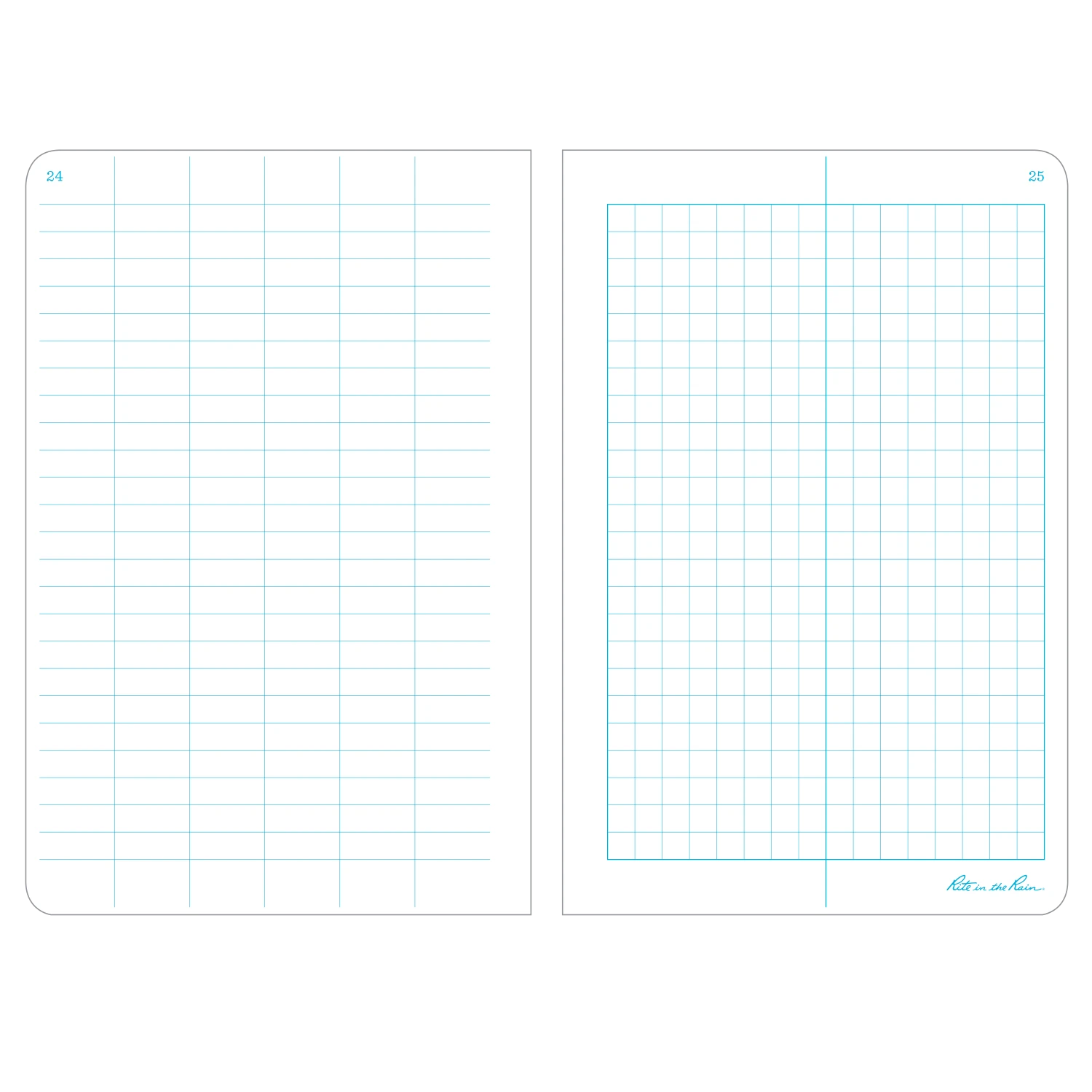 Rite In The Rain Weatherproof Stapled Pattern Notebook, 4.625 In. X 7 In. - 3 Pack Books, Binders & Notepads 2 Rite In The Rain Weatherproof Stapled Pattern Notebook, 4.625 In. X 7 In. - 3 Pack Books, Binders & Notepads