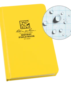 Waterproof Notebooks Rite In The Rain Weatherproof Hard Cover Notebook, 4.75 In. X 7.5 In. Metric Field Pattern