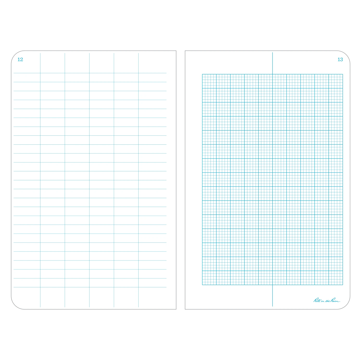 Waterproof Notebooks Rite In The Rain Weatherproof Hard Cover Notebook, 4.75 In. X 7.5 In. Metric Field Pattern 2 Waterproof Notebooks Rite In The Rain Weatherproof Hard Cover Notebook, 4.75 In. X 7.5 In. Metric Field Pattern