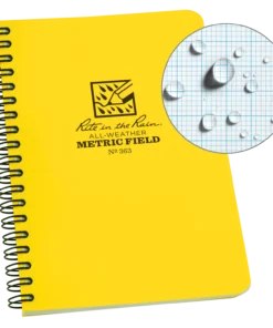 Rite In The Rain Weatherproof Side Spiral Notebook, 4.625 In. X 7 In. 26 Rite In The Rain Weatherproof Side Spiral Notebook, 4.625 In. X 7 In.