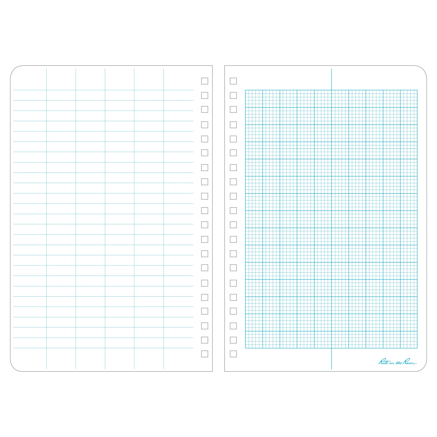 Rite In The Rain Weatherproof Side Spiral Notebook, 4.625 In. X 7 In. 10 Rite In The Rain Weatherproof Side Spiral Notebook, 4.625 In. X 7 In.