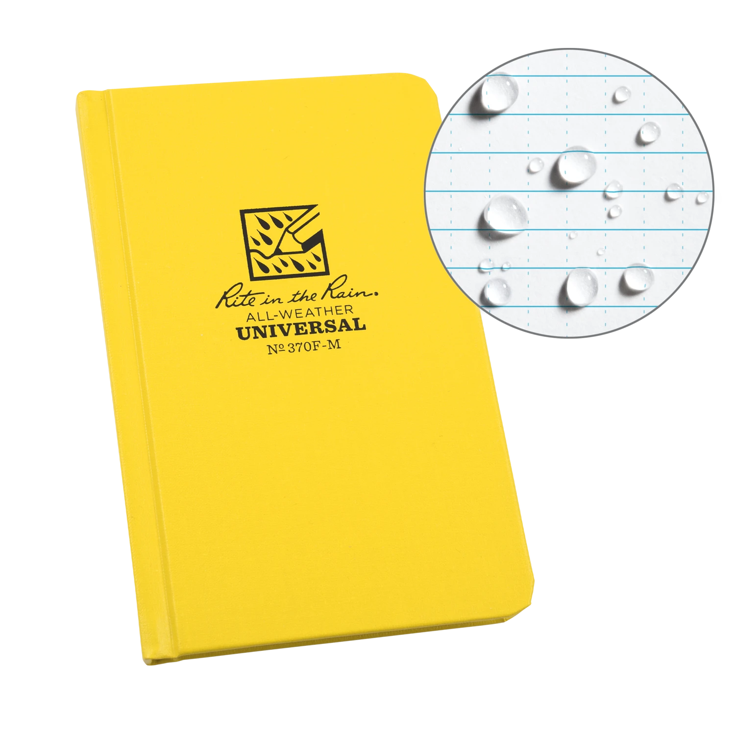 Rite In The Rain Weatherproof Hard Cover Notebook, 4.25 In. X 6.75 In. 3 Rite In The Rain Weatherproof Hard Cover Notebook, 4.25 In. X 6.75 In.