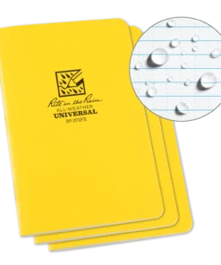 Rite In The Rain Weatherproof Stapled Notebook, 4.625 In. X 7 In. - 3 Pack 18 Rite In The Rain Weatherproof Stapled Notebook, 4.625 In. X 7 In. - 3 Pack