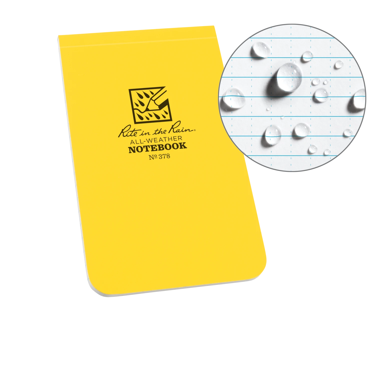 Waterproof Notebooks Rite In The Rain Weatherproof Top Bound Notebook, 3.25 In. X 5.25 In. 3 Waterproof Notebooks Rite In The Rain Weatherproof Top Bound Notebook, 3.25 In. X 5.25 In.