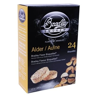 Bradley Flavor Bisquettes - Alder 24Pk Bradley Bisquettes 1 Bradley Flavor Bisquettes - Alder 24Pk Bradley Bisquettes