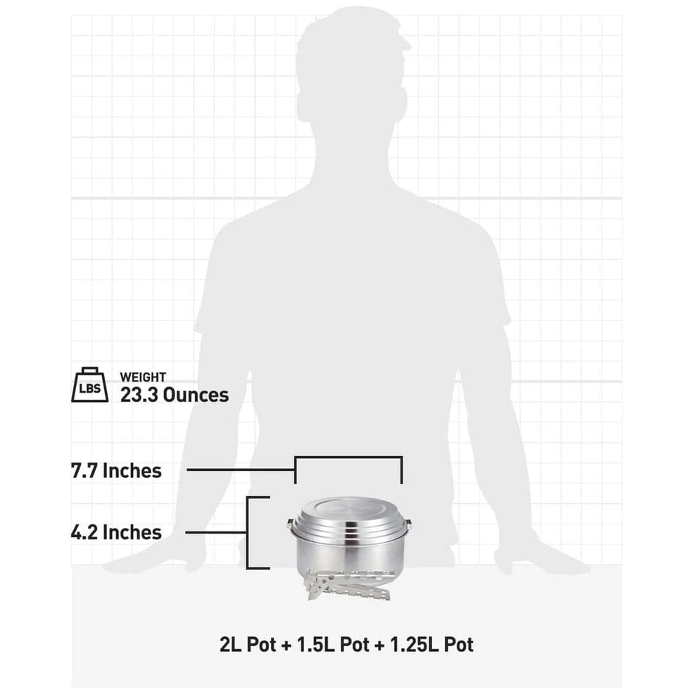 Solo Stove 3 Pot Set Gear 3 Solo Stove 3 Pot Set Gear