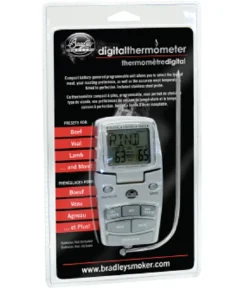 Bradley Smoker Digital Thermometer With Probe, Battery Powered With Magnets Bradley Accessories