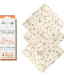 Abeego Reusable Beeswax Food Wraps - Square Food & Food Storage 18 Abeego Reusable Beeswax Food Wraps - Square Food & Food Storage