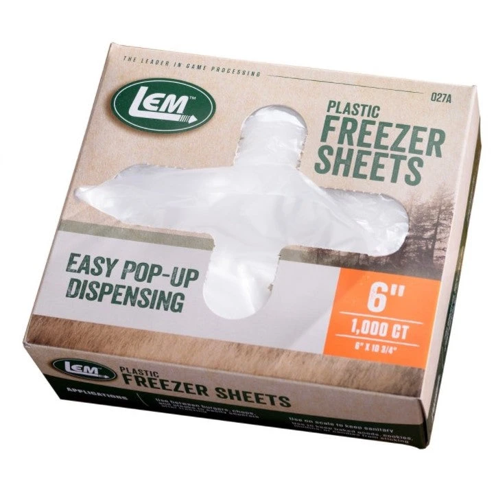 Food & Food Storage LEM FREEZER SHEETS - 6 Inch X 10-3/4 Inch 1 Food & Food Storage LEM FREEZER SHEETS - 6 Inch X 10-3/4 Inch