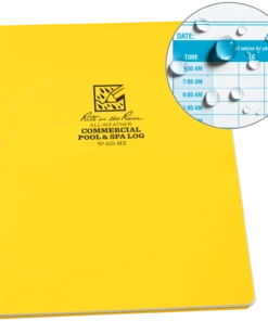 Waterproof Notebooks Rite In The Rain Weatherproof Side Spiral Notebook, 8.5 In. X 11 In. Commercial Pool & Spa Maintenance Log