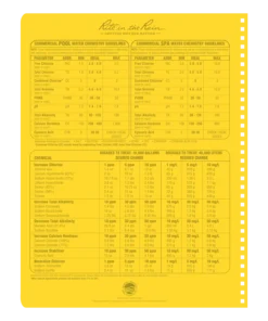 Waterproof Notebooks Rite In The Rain Weatherproof Side Spiral Notebook, 8.5 In. X 11 In. Commercial Pool & Spa Maintenance Log
