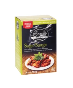 Bradley Smoker Wood Bisquettes, Premium Sage Flavor 48pk Bradley Bisquettes