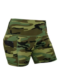 Rothco Women's Camo Workout Performance Legging Shorts - Woodland Camo
