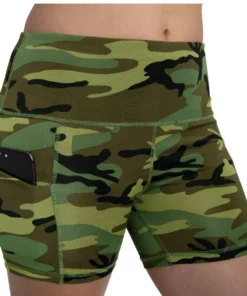 Rothco Women's Camo Workout Performance Legging Shorts - Woodland Camo 9 Rothco Women's Camo Workout Performance Legging Shorts - Woodland Camo