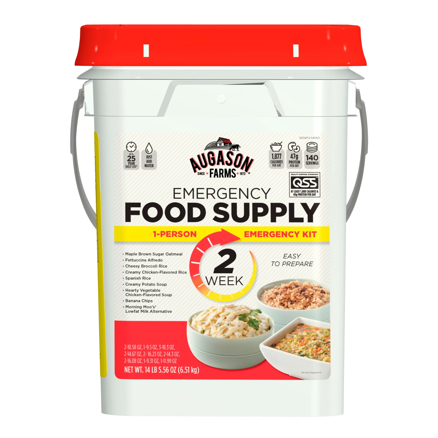 Augason Farms 2-Week 1-Person Emergency Food Pail 1 Augason Farms 2-Week 1-Person Emergency Food Pail