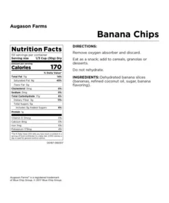 Augason Farms Banana Chips (151 Servings) Food & Food Storage