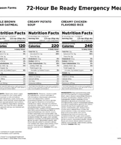 AUGASON FARMS 72-Hour 1-Person BE READY Emergency Meals (26 Servings)