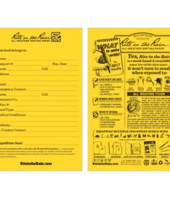 Rite In The Rain Weatherproof Stapled Notebook 4.625 In. X 7 In. - Expedition Journal Waterproof Notebooks 7 Rite In The Rain Weatherproof Stapled Notebook 4.625 In. X 7 In. - Expedition Journal Waterproof Notebooks