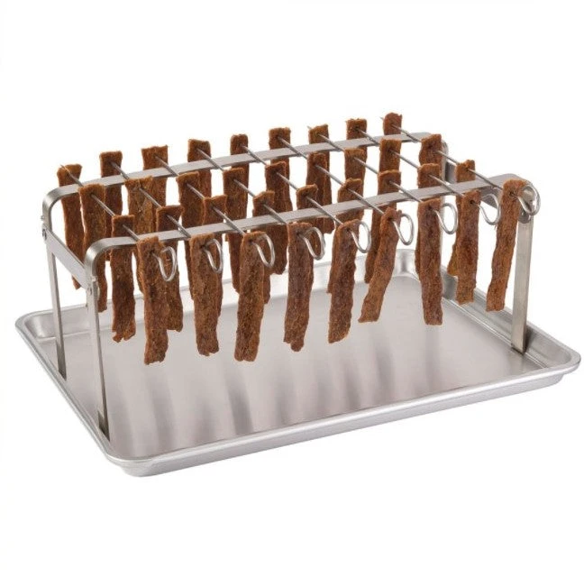 LEM JERKY HANGER WITH 9 SKEWERS AND SEASONING Food & Food Storage 1 LEM JERKY HANGER WITH 9 SKEWERS AND SEASONING Food & Food Storage
