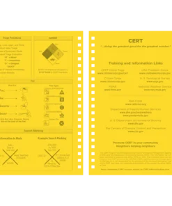 Rite In The Rain Weatherproof Side Spiral Notebook, 4.625 In. X 7 In. CERT Field Operator's Guide FOG Waterproof Notebooks 8 Rite In The Rain Weatherproof Side Spiral Notebook, 4.625 In. X 7 In. CERT Field Operator's Guide FOG Waterproof Notebooks