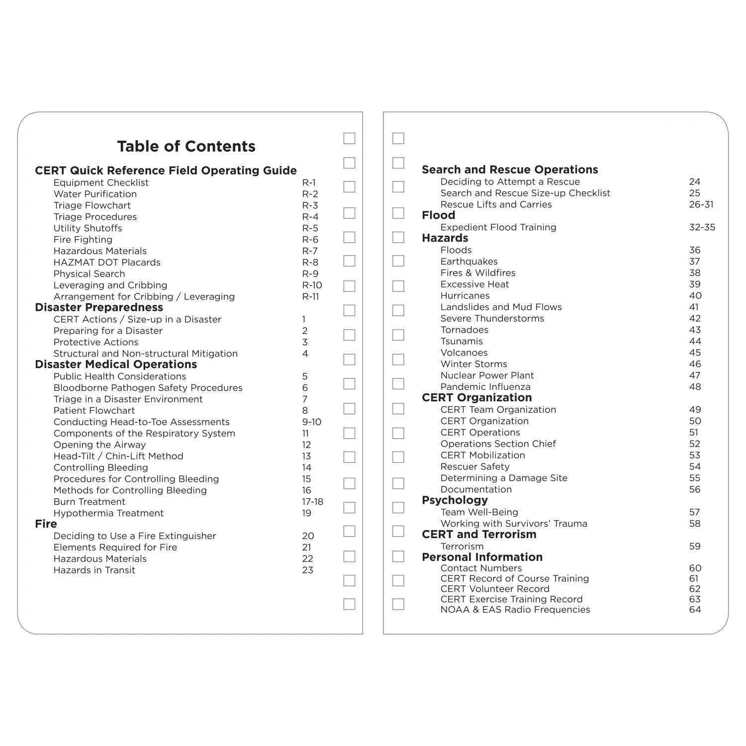 Rite In The Rain Weatherproof Side Spiral Notebook, 4.625 In. X 7 In. CERT Field Operator's Guide FOG Waterproof Notebooks 4 Rite In The Rain Weatherproof Side Spiral Notebook, 4.625 In. X 7 In. CERT Field Operator's Guide FOG Waterproof Notebooks