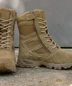 Rothco Forced Entry 8" Deployment Boots With Side Zipper - Tan 6 Rothco Forced Entry 8