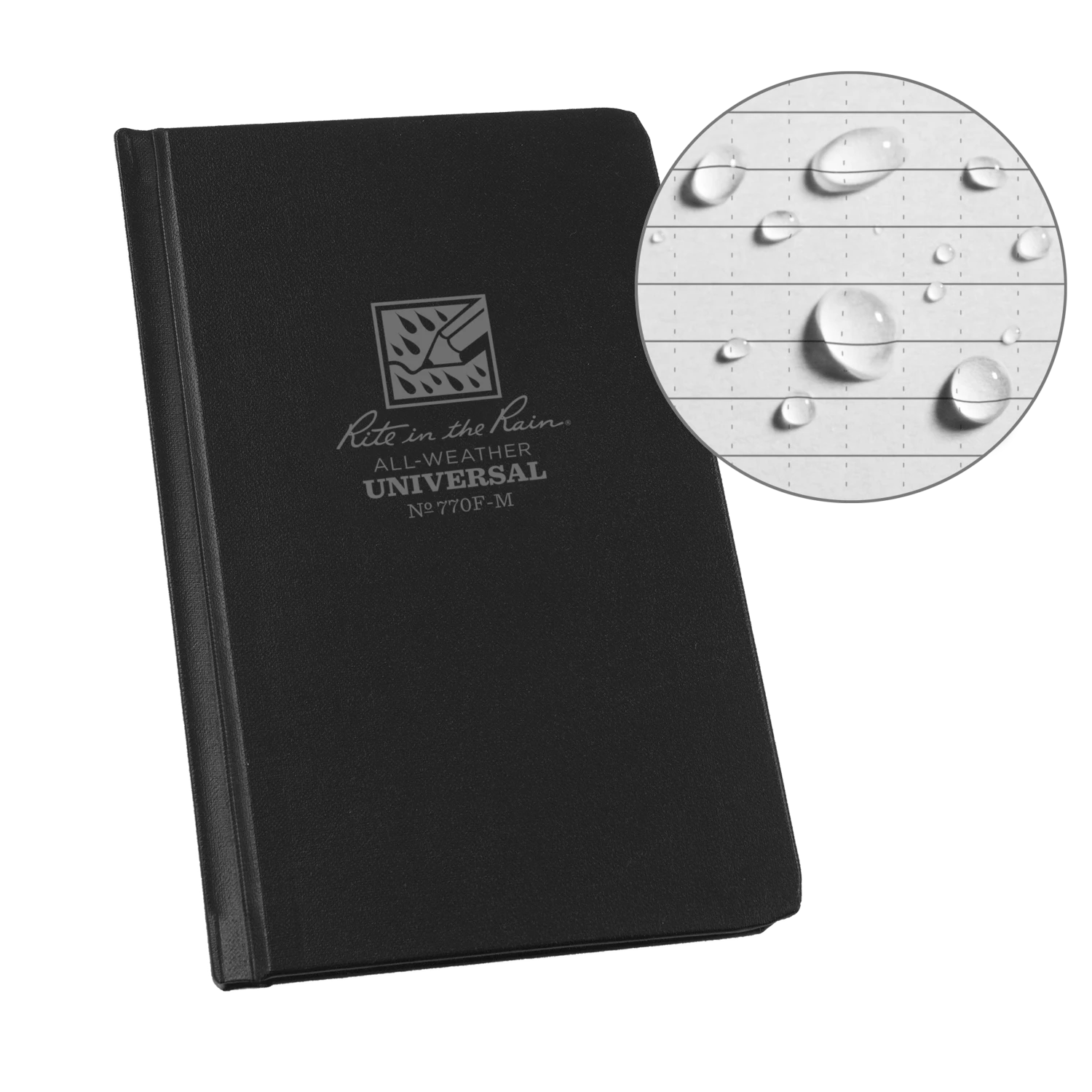 Rite In The Rain Weatherproof Hard Cover Notebook, 4.25 In. X 6.75 In. 1 Rite In The Rain Weatherproof Hard Cover Notebook, 4.25 In. X 6.75 In.