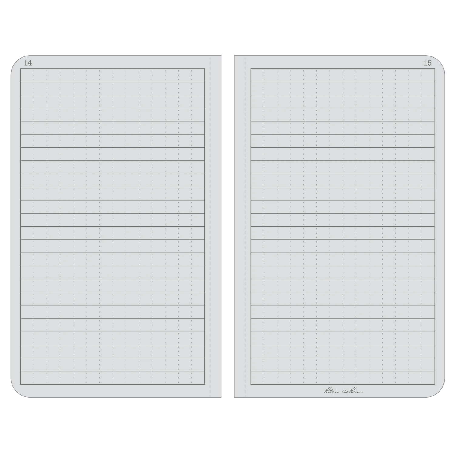 Rite In The Rain Weatherproof Hard Cover Notebook, 4.25 In. X 6.75 In. 2 Rite In The Rain Weatherproof Hard Cover Notebook, 4.25 In. X 6.75 In.