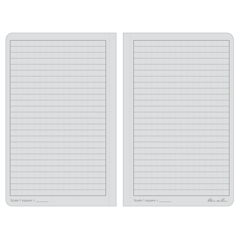 Rite In The Rain Weatherproof Soft Cover Notebook, 4.625 In. X 7.25 In. 4 Rite In The Rain Weatherproof Soft Cover Notebook, 4.625 In. X 7.25 In.