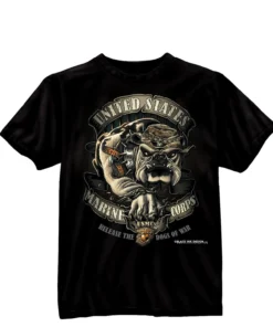 Rothco Black Ink U.S.M.C. Bulldog T-Shirt