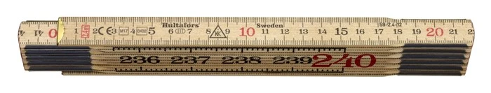 Hultafors Wooden Folding Rule 59 — 2.4m, 12 Sections 1 Hultafors Wooden Folding Rule 59 — 2.4m, 12 Sections