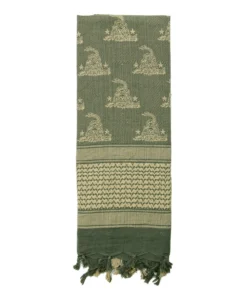 Rothco Gadsden Snake Shemagh Tactical Desert Scarf - One Size