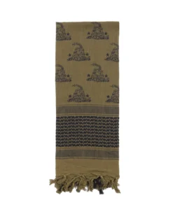 Rothco Gadsden Snake Shemagh Tactical Desert Scarf - One Size