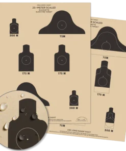 Rite In The Rain Weatherproof 25m Slow Fire Qualification Targets - 10 Pack