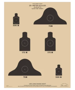 Rite In The Rain Weatherproof 25m Slow Fire Qualification Targets - 100 Pack