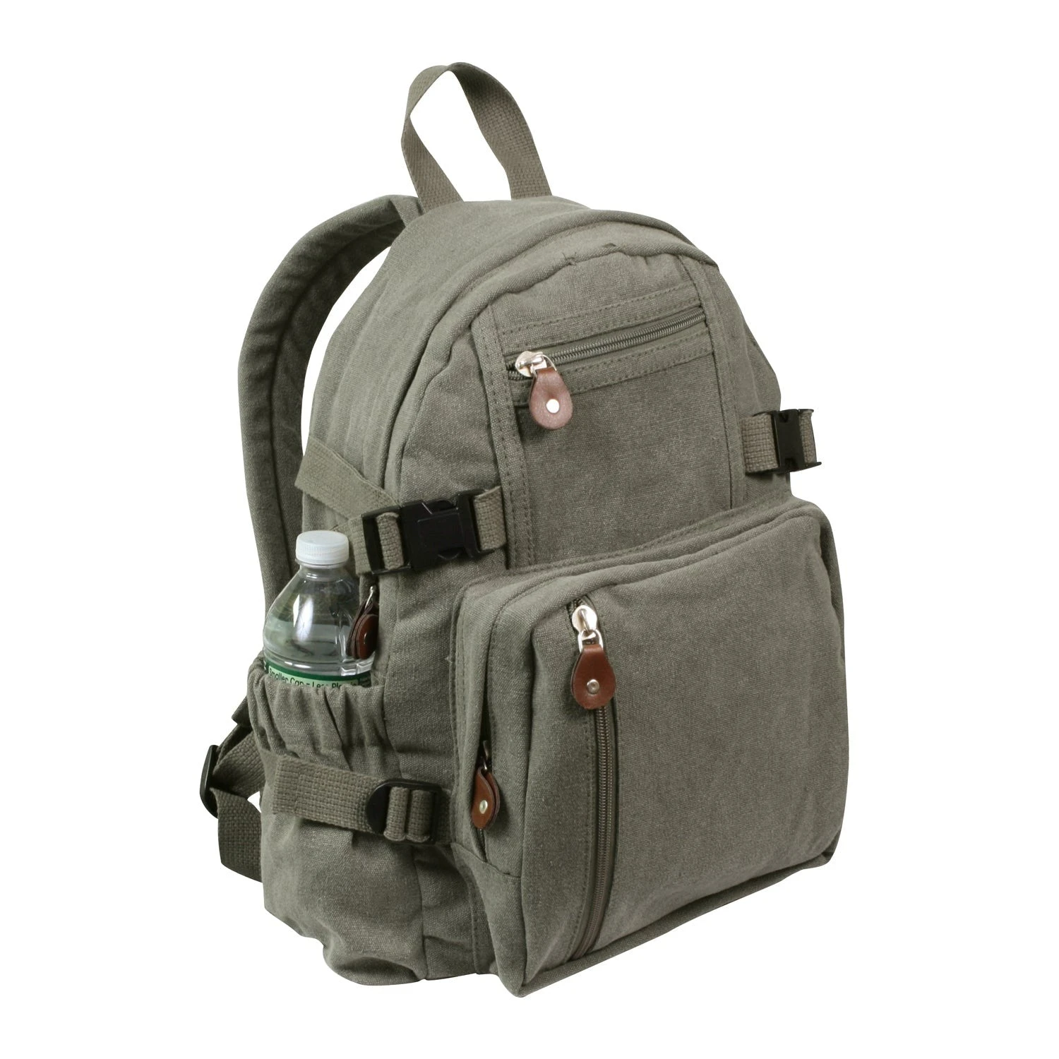 Rothco Vintage Canvas Compact Backpack Gear 2 Rothco Vintage Canvas Compact Backpack Gear